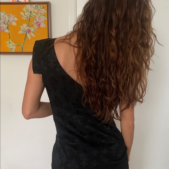 Nicole Miller Black Fleur de Liz Dress size 8 - Picture 8 of 9